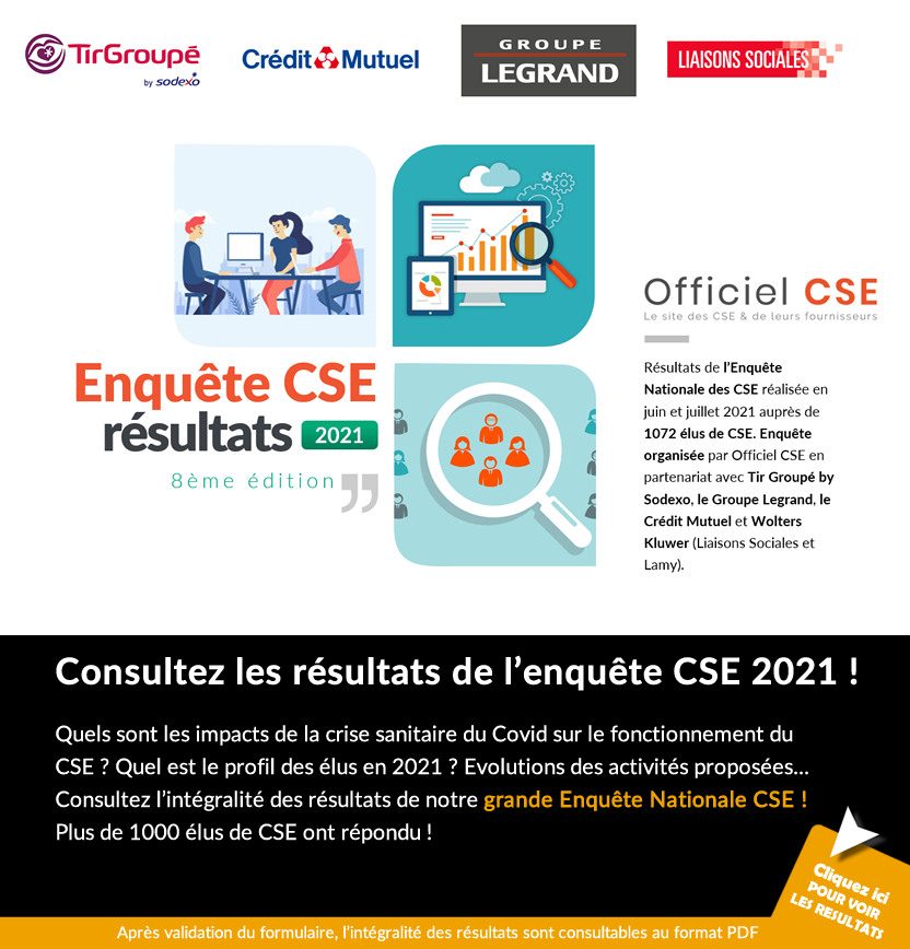 Résultats exclusifs de l’enquête nationale des CSE 2021 - Officiel CSE