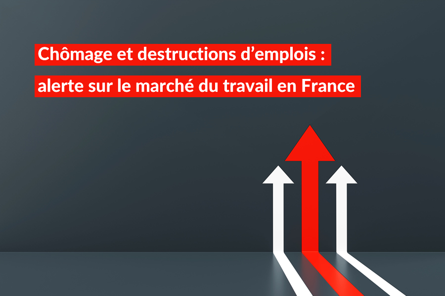 La situation du marché du travail devient très préoccupante en France, caractérisée par une hausse significative du chômage et une augmentation des destructions d'emplois prévues en 2025.