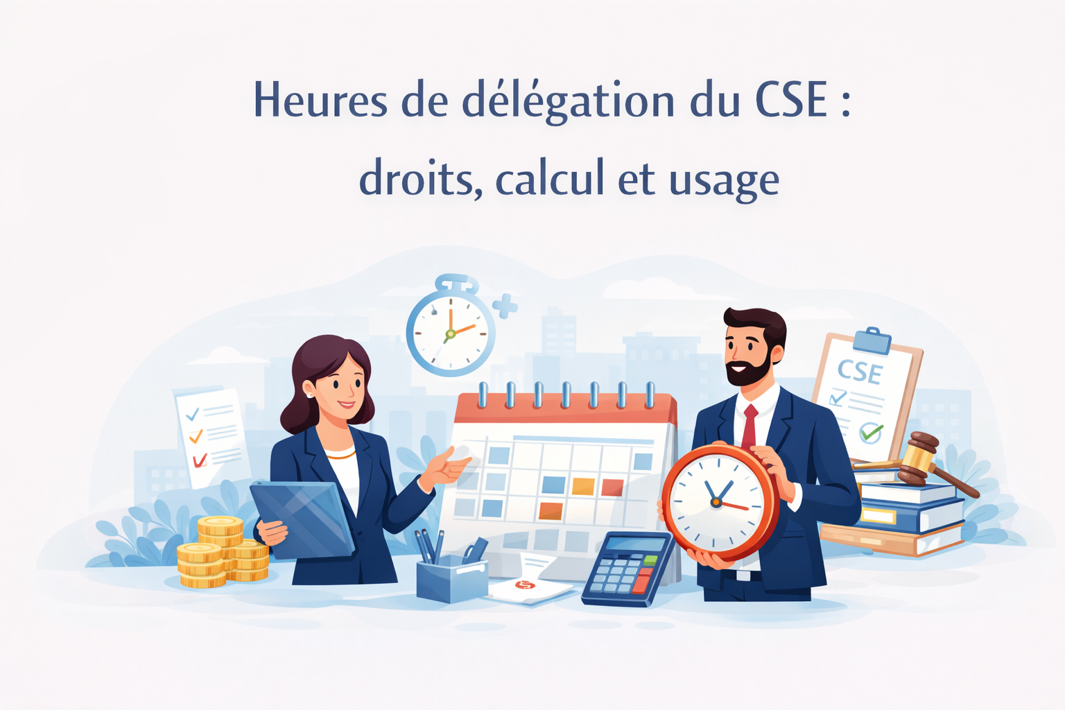 Les heures de délégation du CSE : droits, calcul et usage
