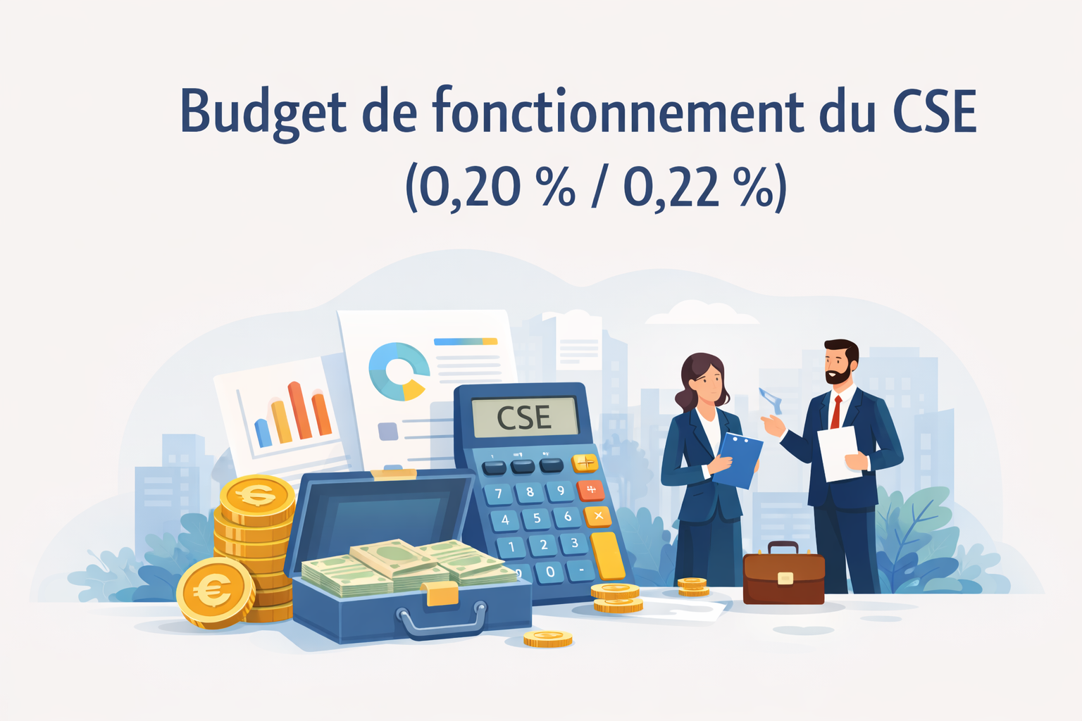 Le budget de fonctionnement du CSE (0,20 % / 0,22 %)
